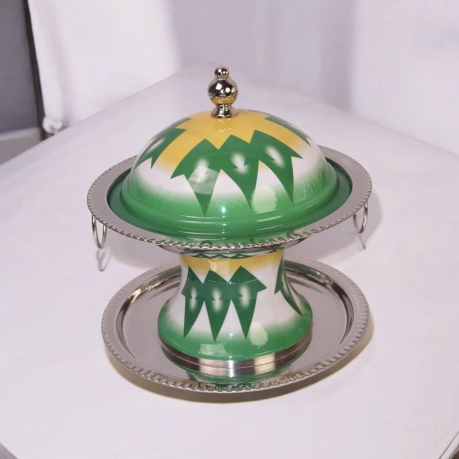 Green stainless steel date holder