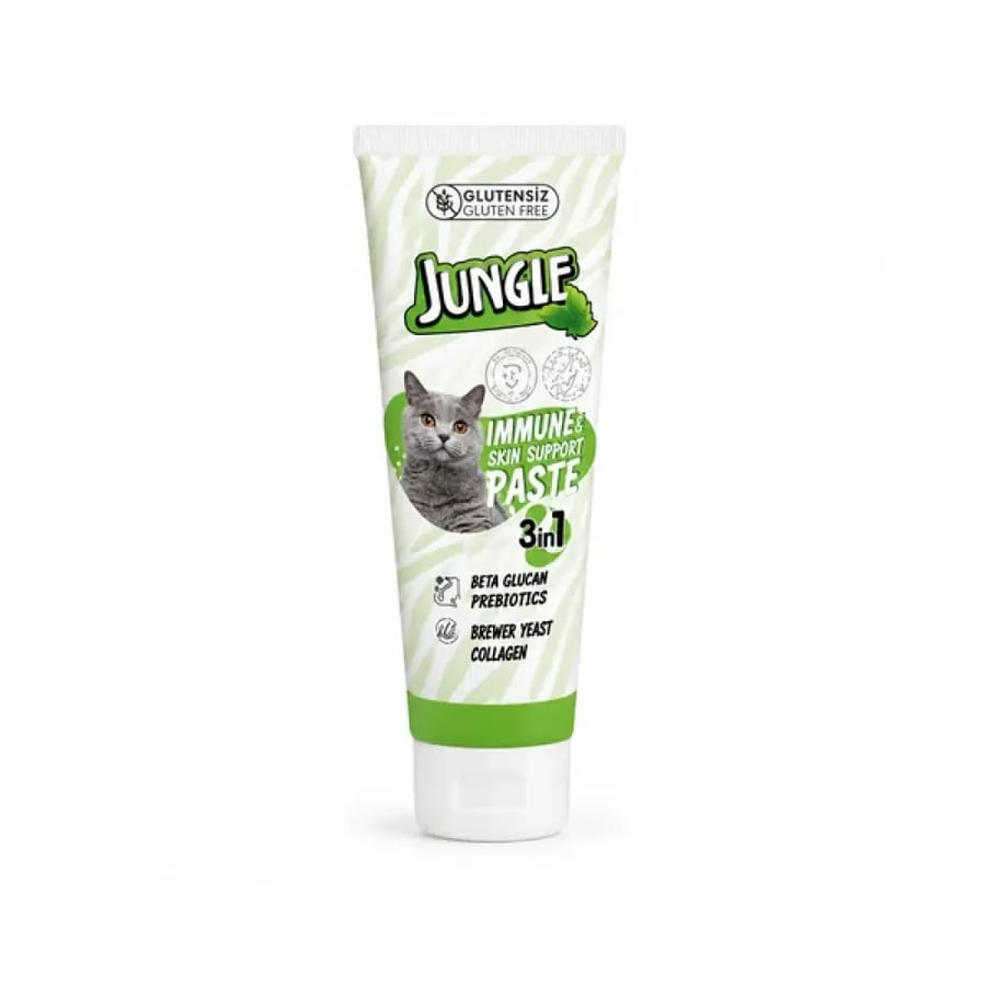 جنغل معجون دعم المناعة والجلد للقطط 3 في 1 Jungle 3-in-1 Immune and Skin Support Paste for Cats