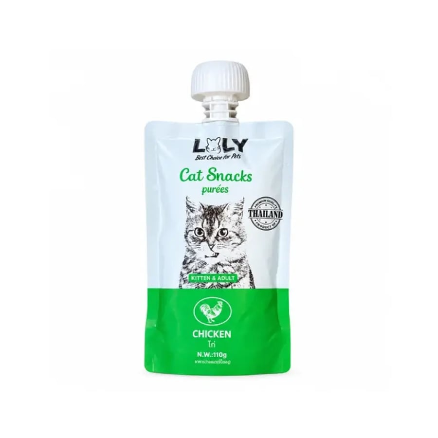 لولي مكافآت كريمية للقطط بالدجاج – 110 جم Lolly Creamy Cat Treats with Chicken – 110g