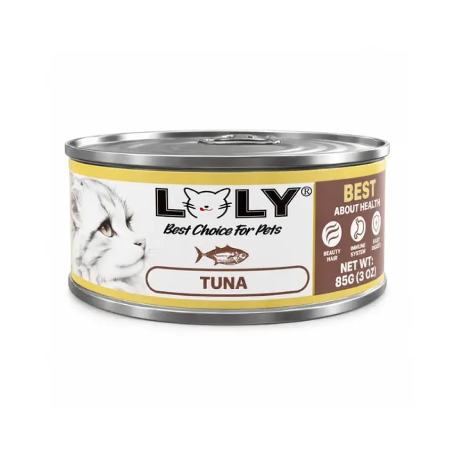 لولي طعام رطب للقطط بالتونة – 85 جم Lolly Wet Cat Food with Tuna – 85g