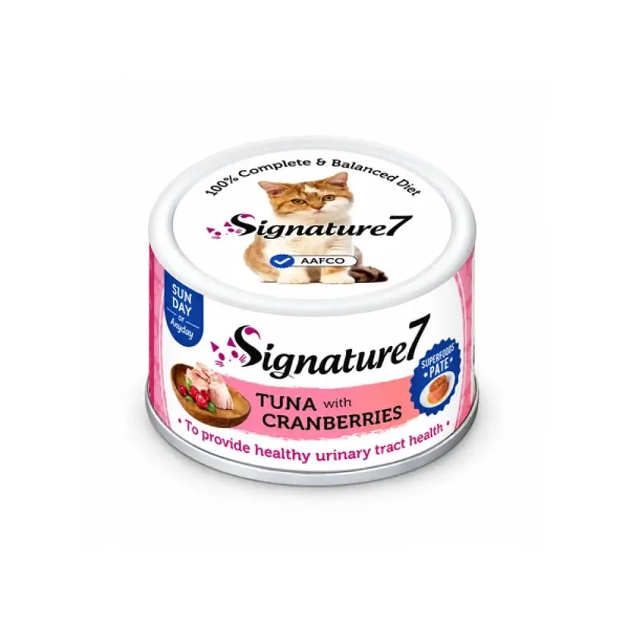سيجنتشر 7 طعام رطب للقطط بالتونة والتوت البري Signature 7 Wet Cat Food with Tuna and Cranberries