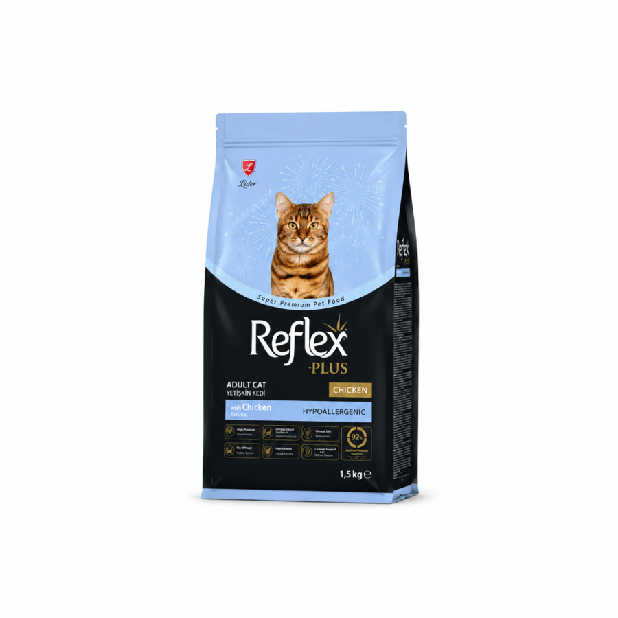 Reflex Plus Adult Cat بالدجاج للقطط البالغة – 1.5 كجم