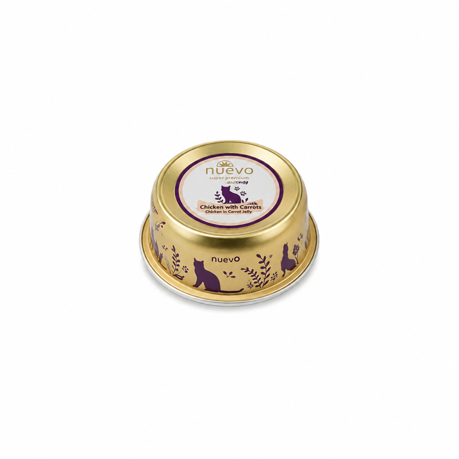 نويفو طعام رطب للقطط بالدجاج والجزر – 85 جم  Nuevo Chicken with Carrot Wet Cat Food – 85g