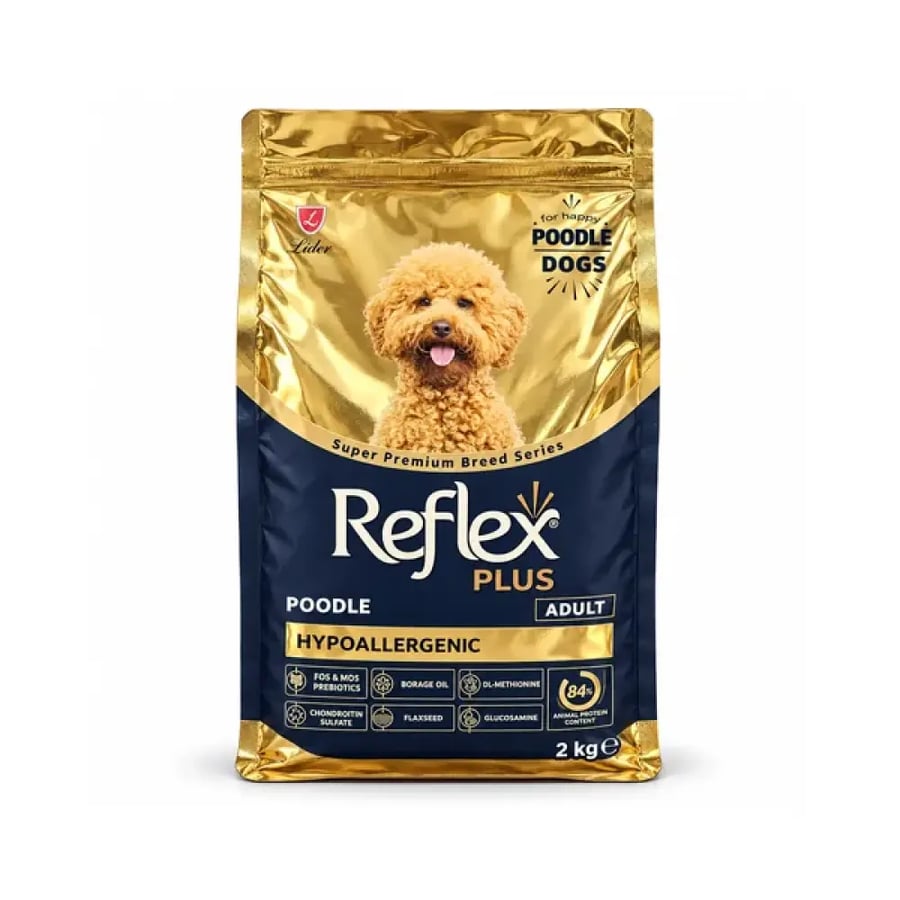 ريفلكس بلس طعام كلاب البودل البالغة – 2 كجم Reflex Plus Adult Poodle Dog Food – 2 kg