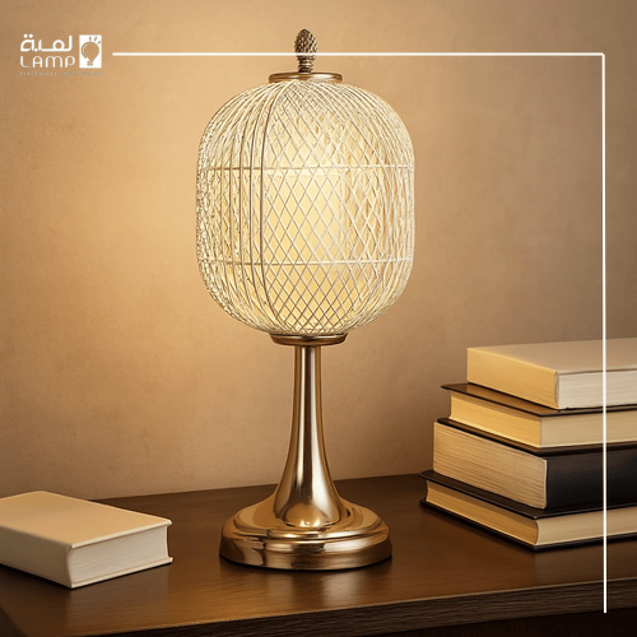 ابجورة مودرن ذهبي لون الانارة 3 اضاءات