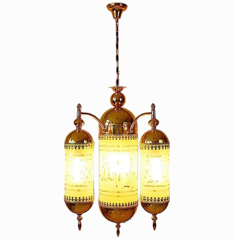 Islamic chandelier crystal mosques triple