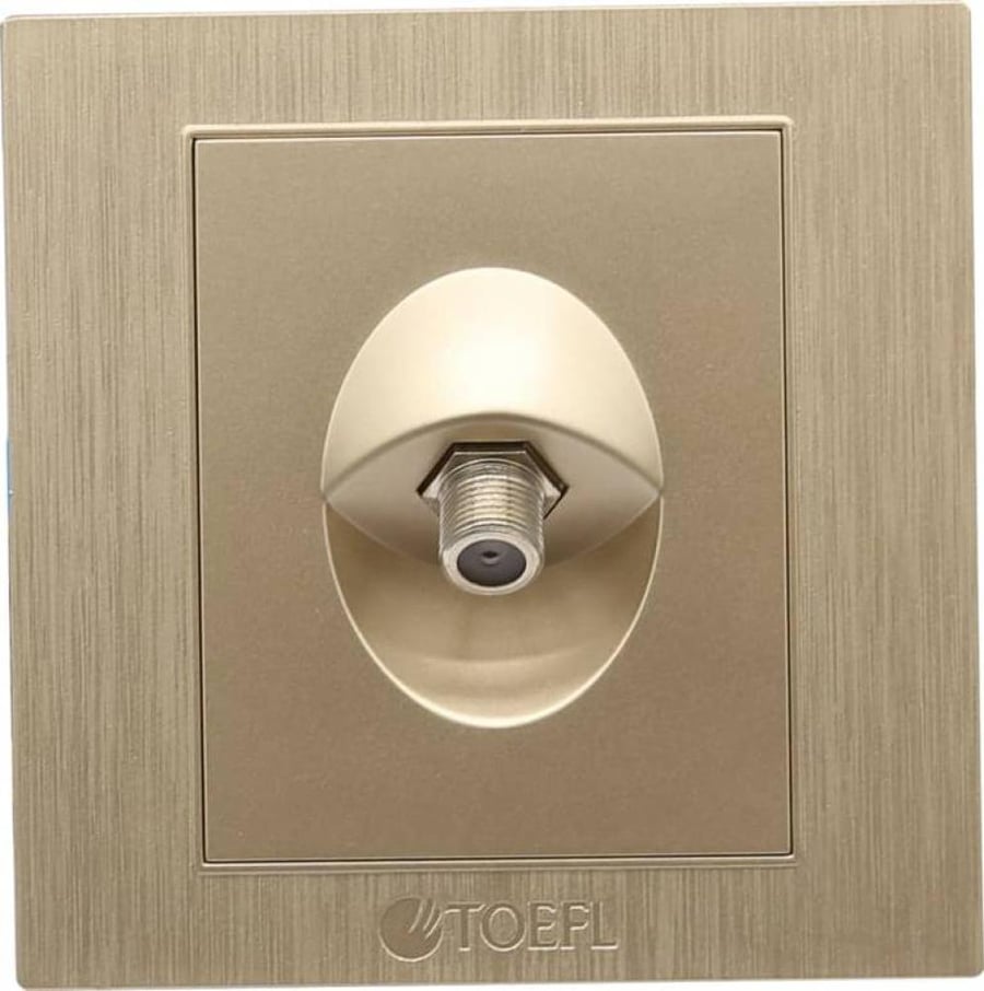 Single shower outlet fuse, royal gold color