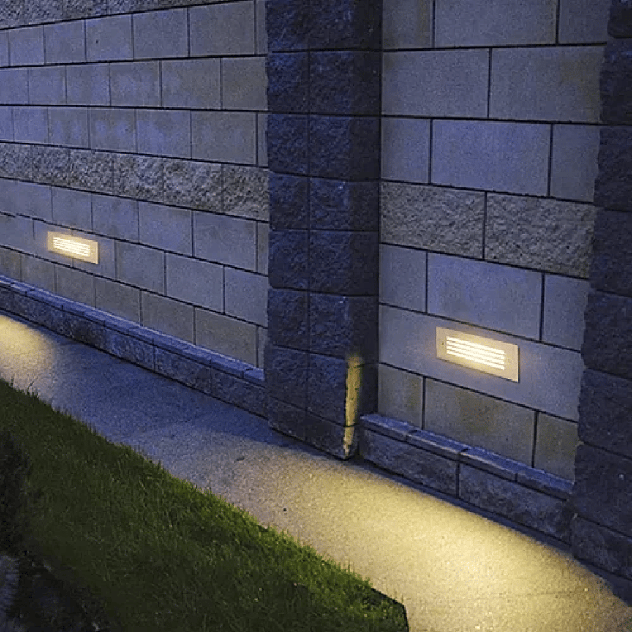 Step light and step bulb, lighting color yellow, small rectangular strips shape, 3 watt, unique step lighting