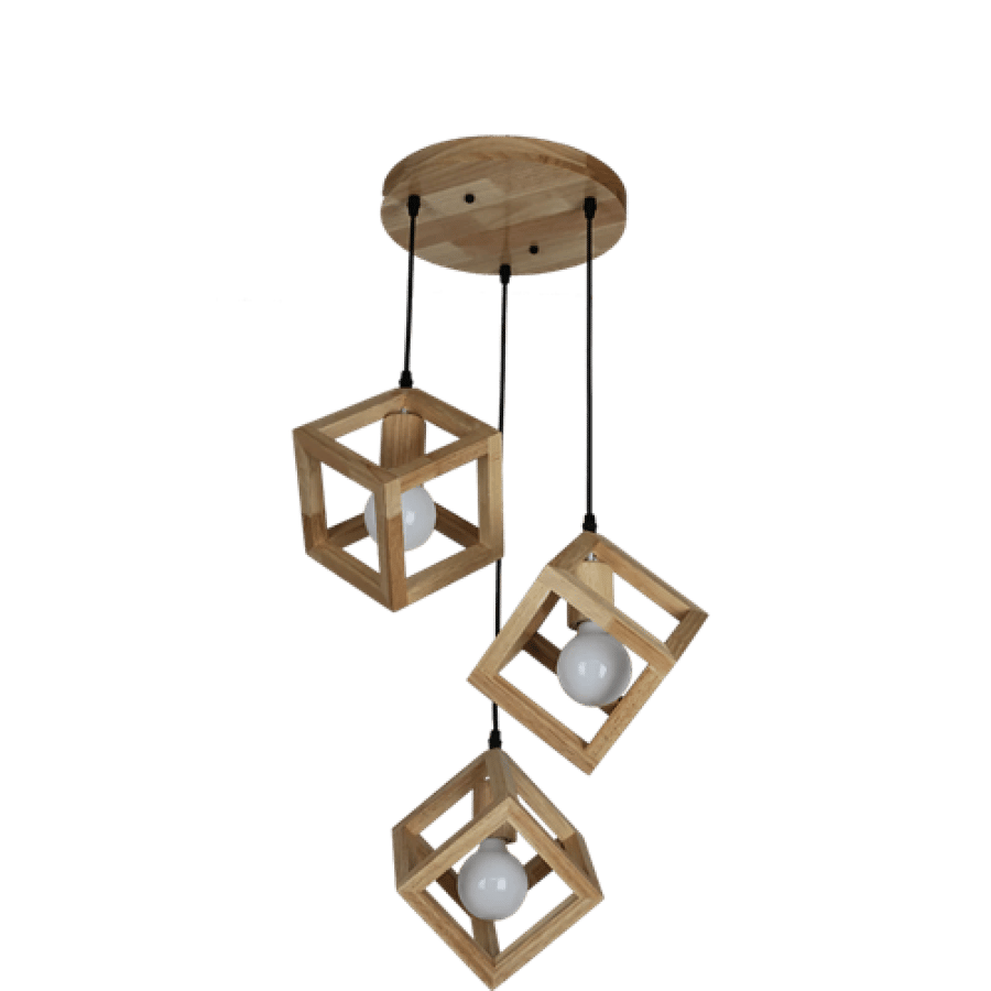 علاقي ثلاثي خشبي E27*3L