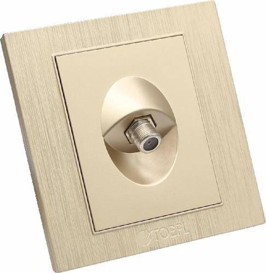 Single shower outlet fuse, royal gold color