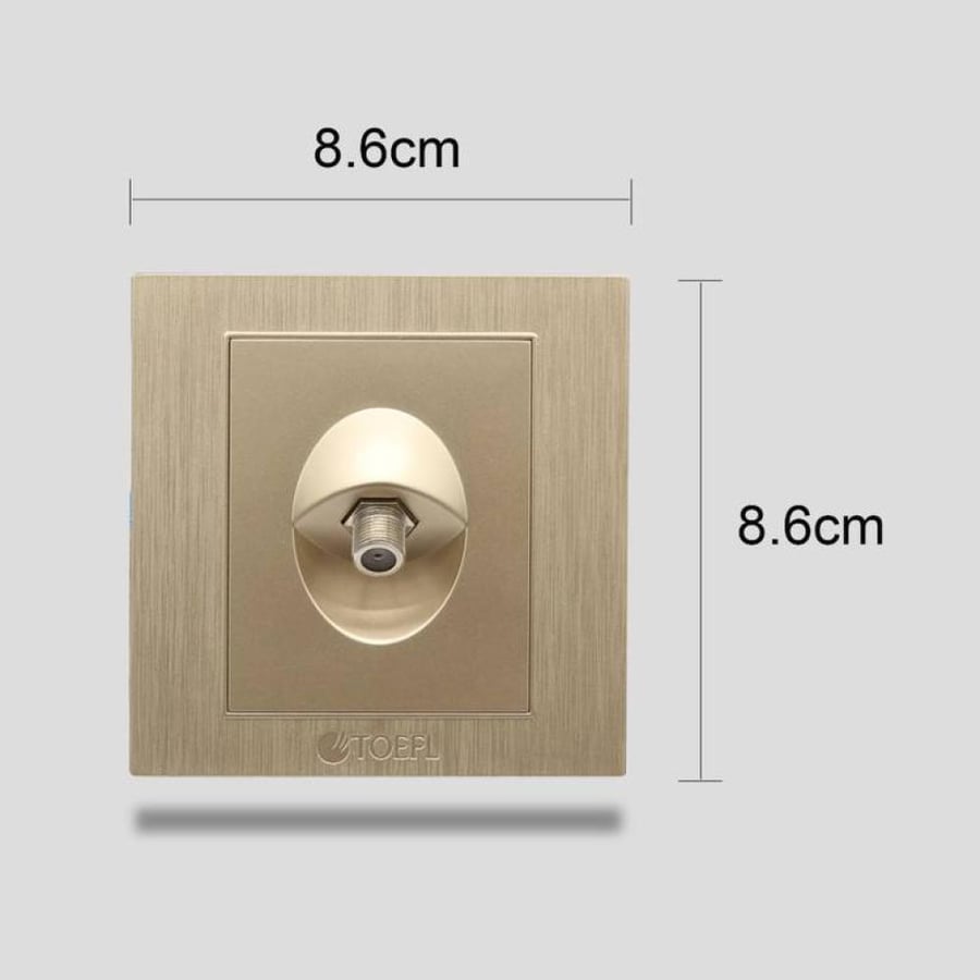 Single shower outlet fuse, royal gold color