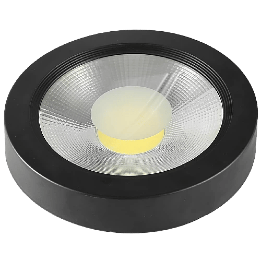 Black appearance flashlight, yellow lighting color, 40 watts, 30 cm