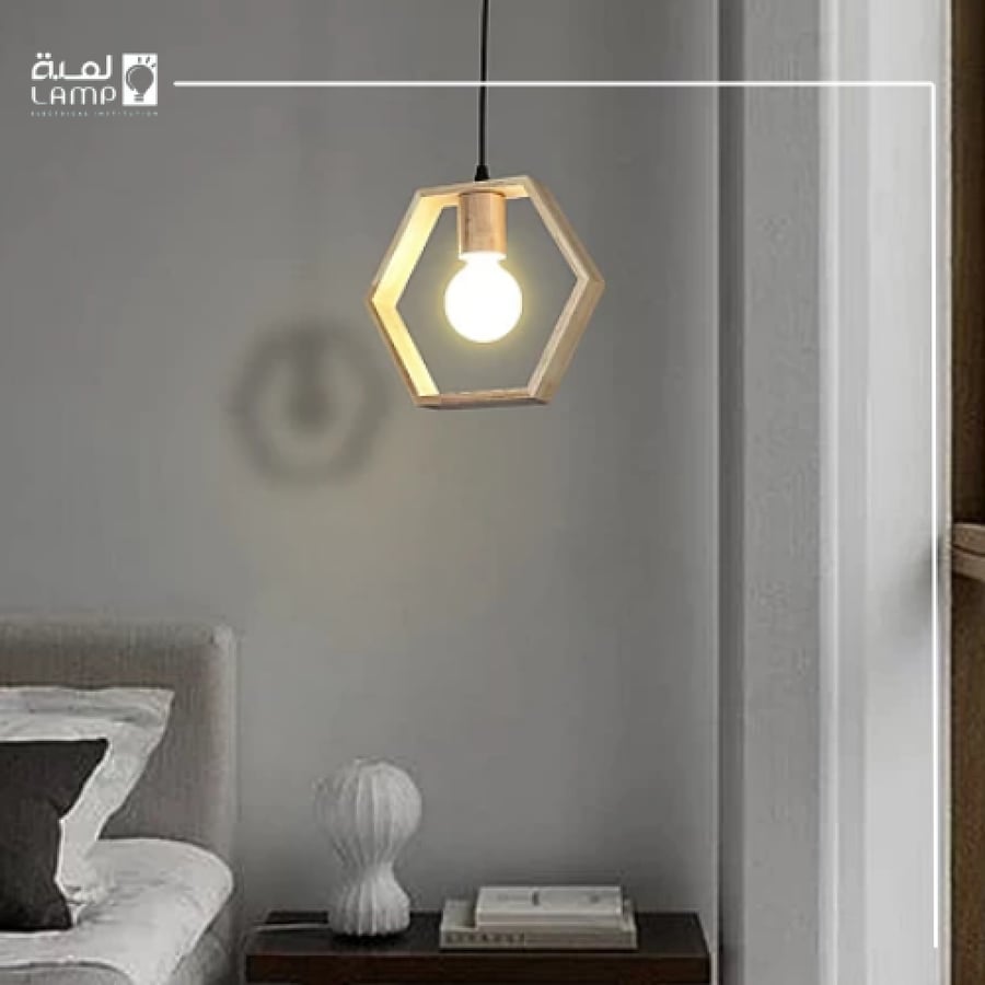 علاقي مفرد خشبي E27*1L