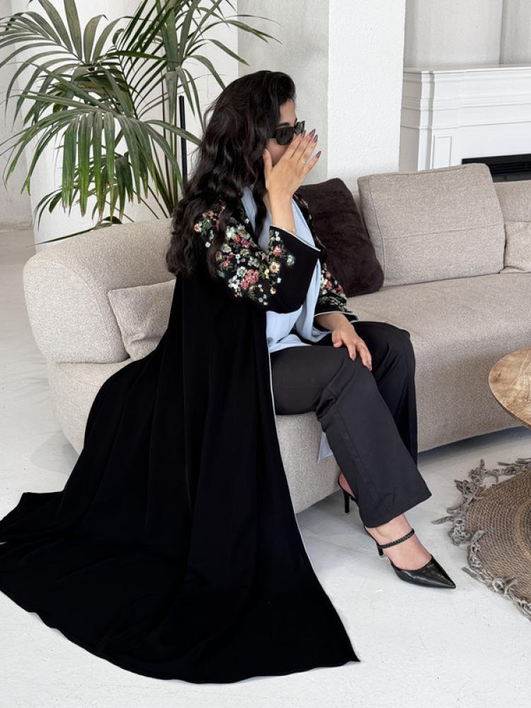 Balqees crepe with street story sequins & embroidery 110