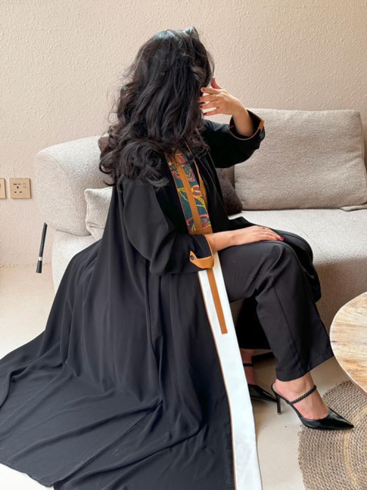 عبايه كريب بلقيس قصه استريت تطريز كمبيوتر