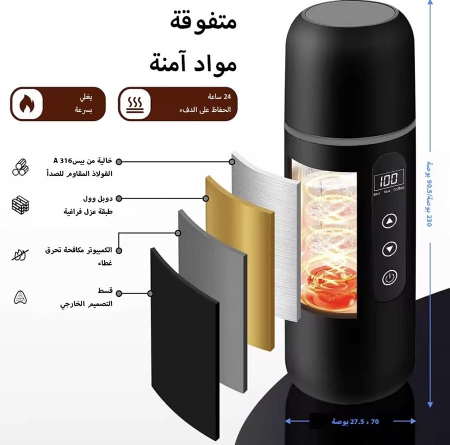 غلاية كهربائيه محمولة