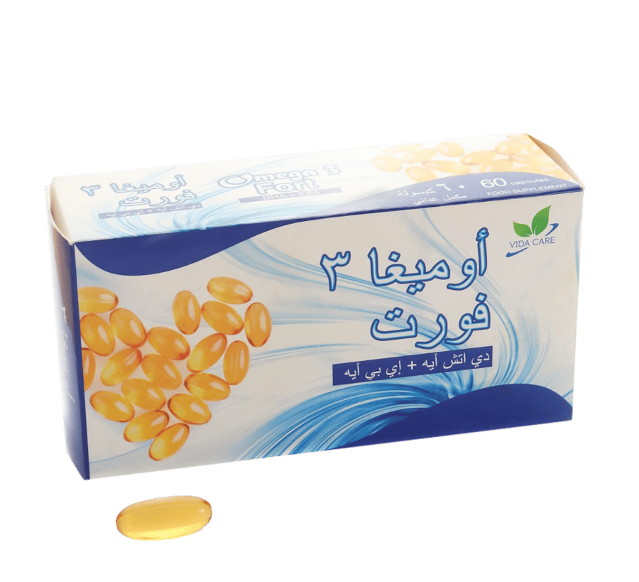 اوميغا 3 فورت 60 كبسولة