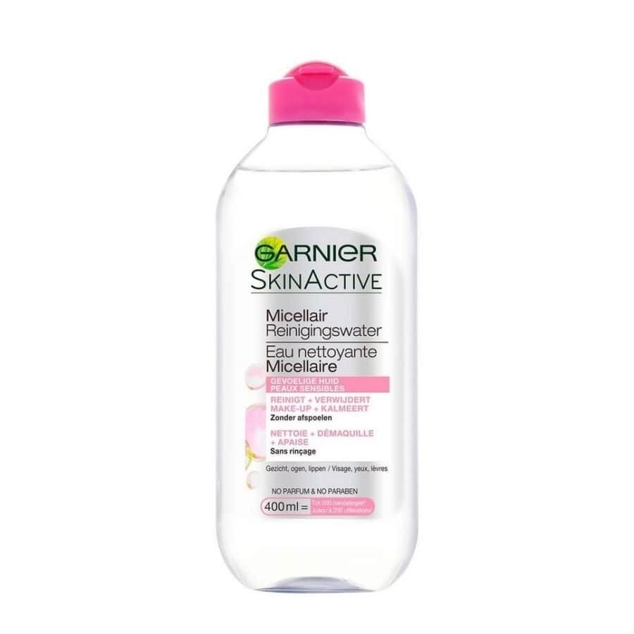 Garnier makeup remover micellar water cleanser for sensitive skin
