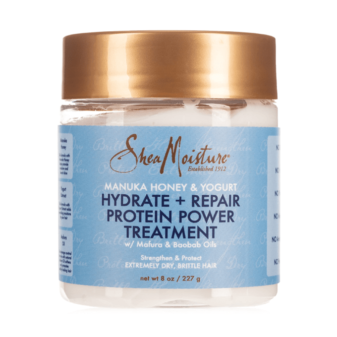 Strong protein hair treatment with Manuka honey extract, yogurt, and shea butter from Shea Moisture - 237 ml