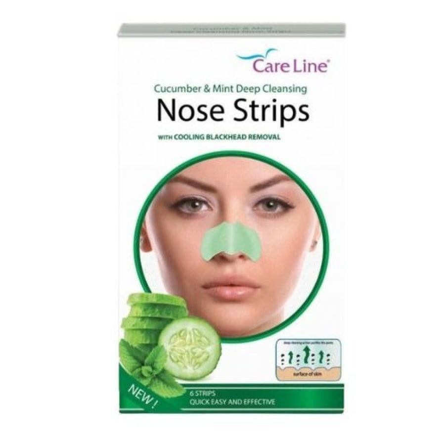 Nasal cleaning stickers for pimples with cucumber and mint, Care Line