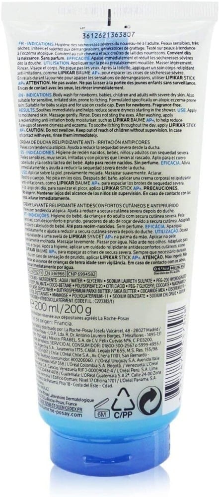 La Roche-Posay Libikar Send Gel for bathing soap-free 200 ml