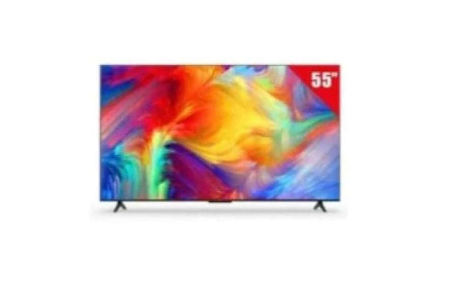 شاشة GVC 55 بوصة UHD جوجل تي في مع عرض ملون على الشاشة