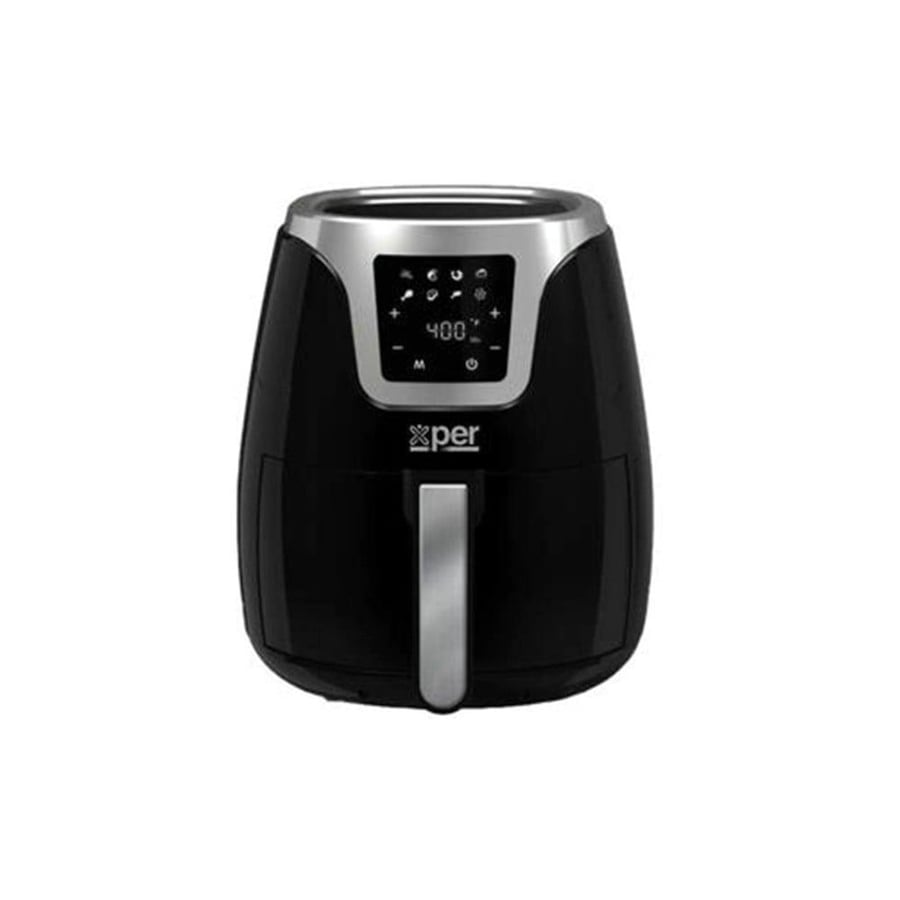 Deep fryer without oil Expires 3.5 liter 1500 watt touch screen 8 programs - black - model XPAF-801B