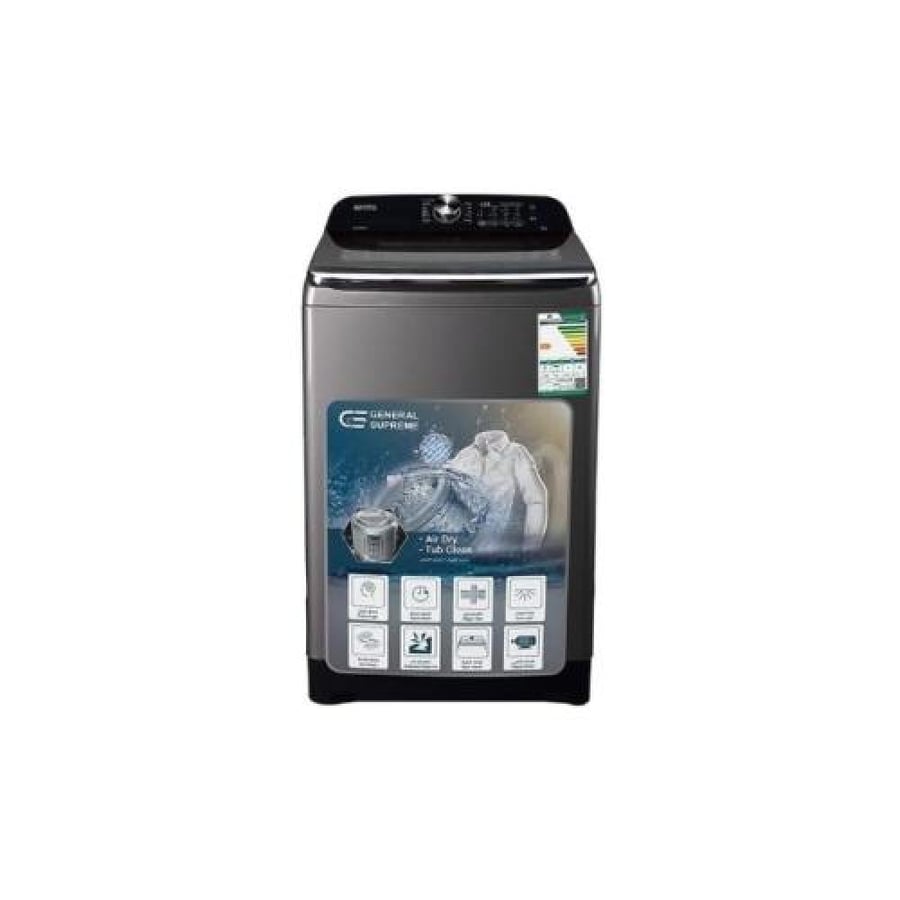 General Supreme top-loading automatic washing machine 20 kg, 10 programs, dark silver, GS20B25K