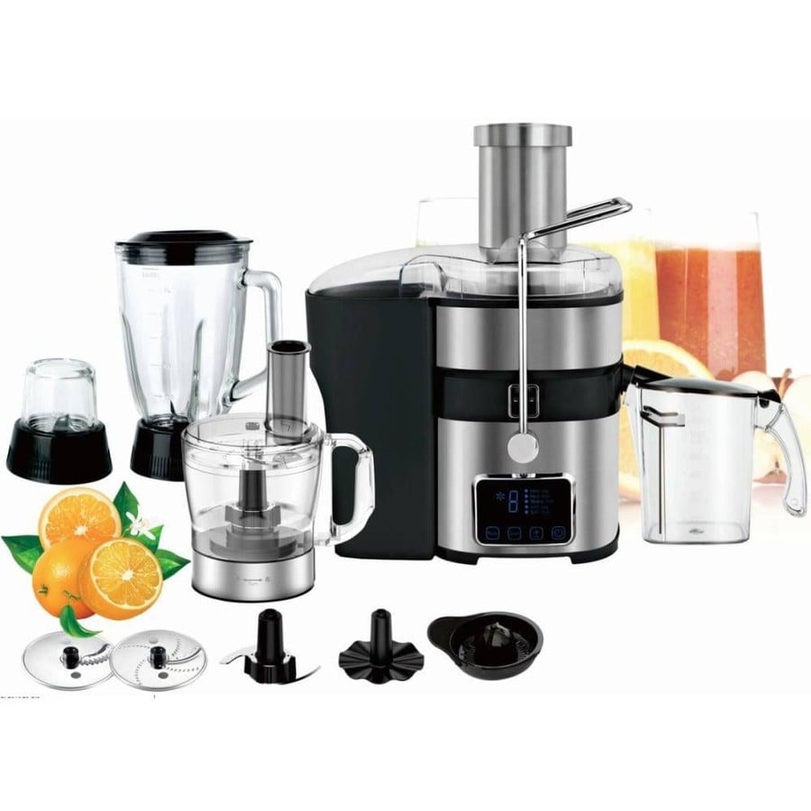Fruit extractor Xper 800 watts with chopper and blender and grinder - stainless steel - model XPJ999