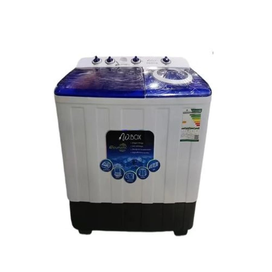 Washing machine with two tubs - 10 kg - 420 watts - blue - KW-1314H