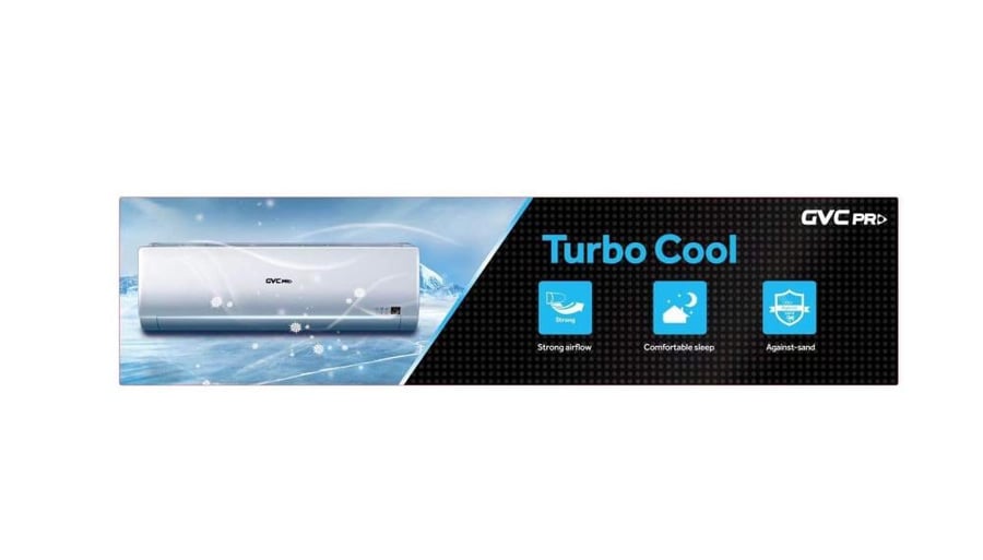 مكيف سبليت جي في سي برو Turbo Cool حار بارد 22000 وحدة GVSP24HC