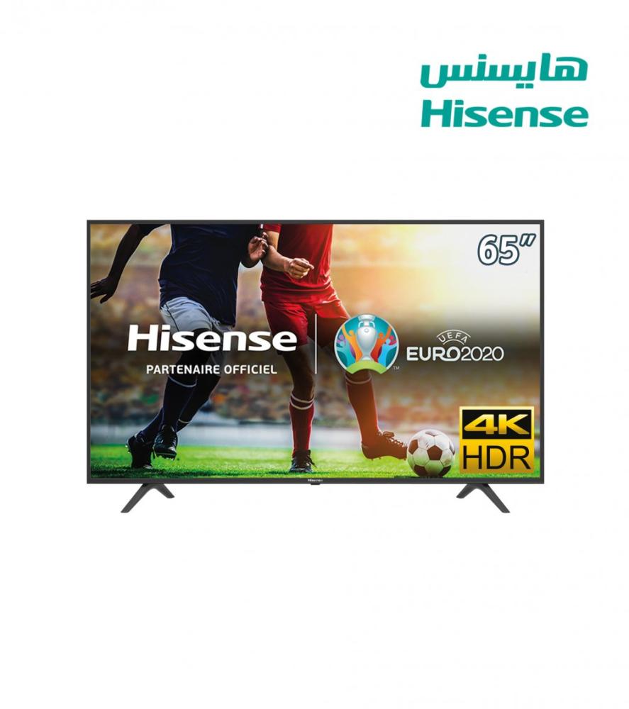 شاشة سمارت هايسنس 65 بوصة 4K HDR بأرجل ثابتة