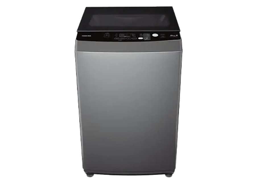 توشيبا غسالة تعبئة علوية، 10 كيلو، فضي, AW-M1100PUPBB(SG)