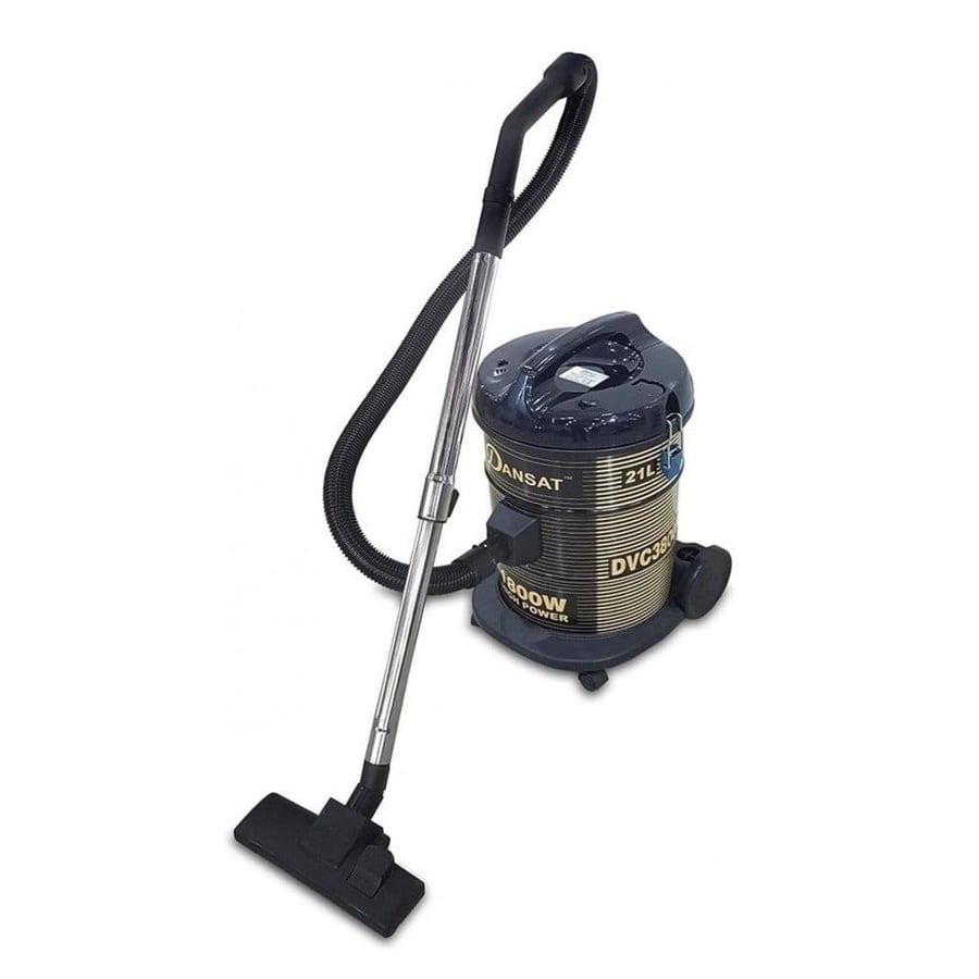 Dansa electric vacuum cleaner, 21 liter, 1800 watt, yellow and black, 220-240 volt, frequency 60/50 Hz - Model DNVC3800B