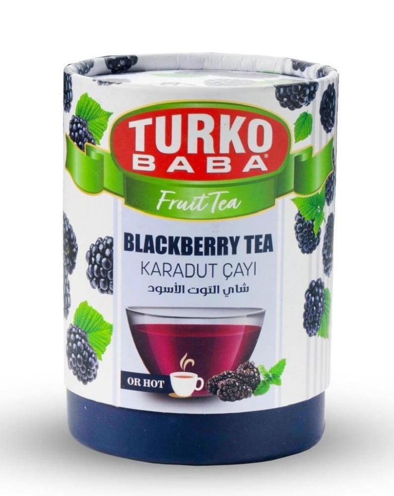 شاي التوت الأسود بقطع التوت