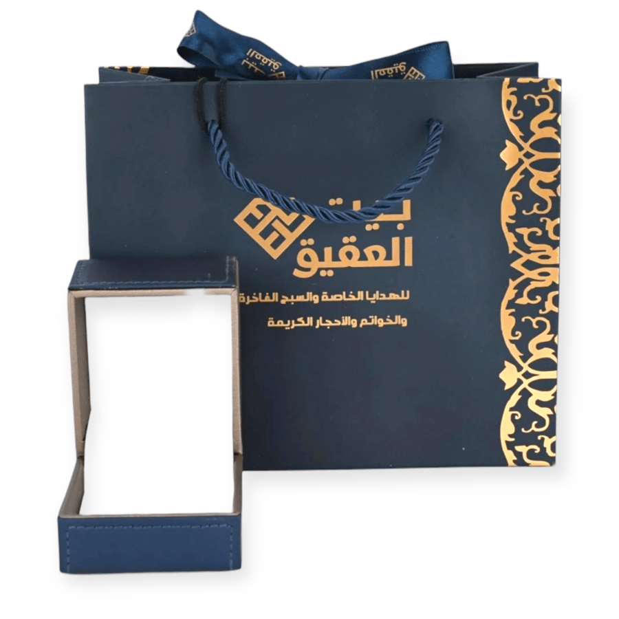 خاتم السترين الطبيعي بصياغة ملكي فاخر