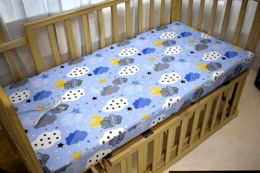 Foam mattress for baby bed size 60 × 120 cm