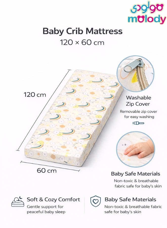 Soft and comfortable foam children's mattress – 120×60 cm children's bed mattress