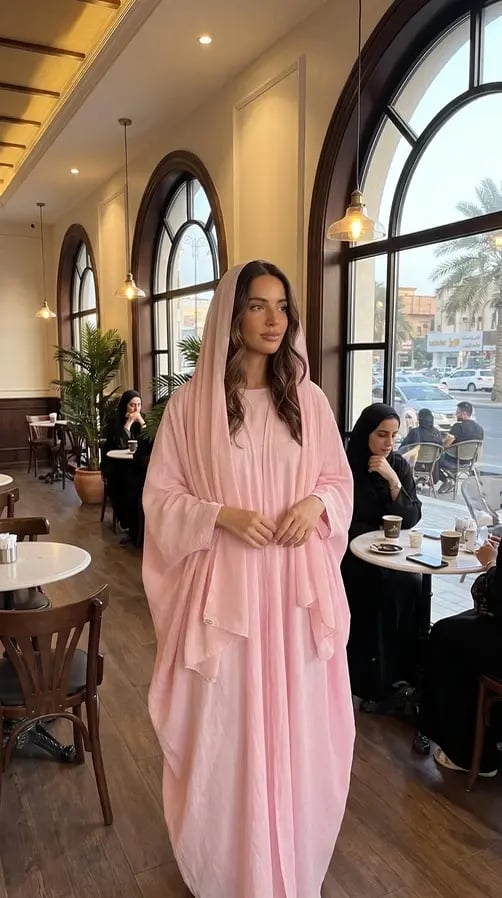 عباية باستيل لنن