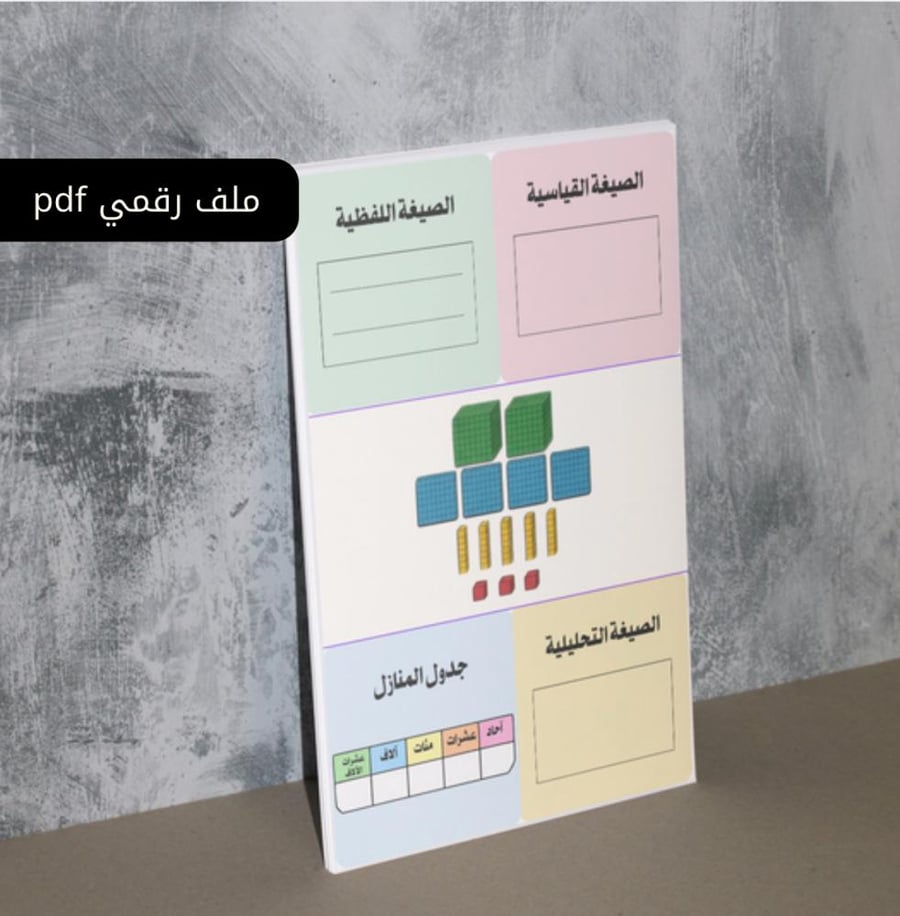 ملف لكتابة الاعداد بالصيغ الثلاث-وسيلة تعليميه تفاعليه