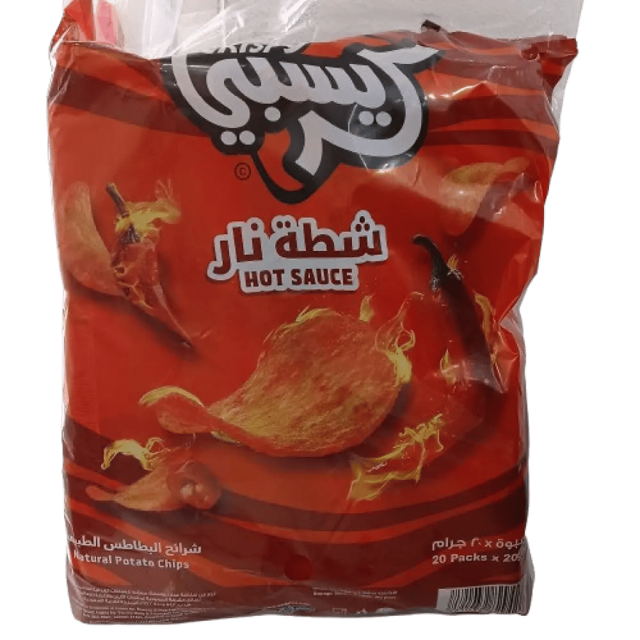 كريسبي رقائق شطة نار 5*20*20جم