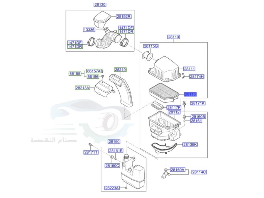 281132S000 Genuine Hyundai Tucson Engine Air Filter