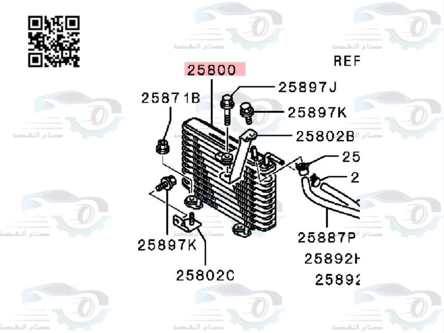 مبرد جيربكس اوتلاندر 2015-2018 بديل | 2920A290