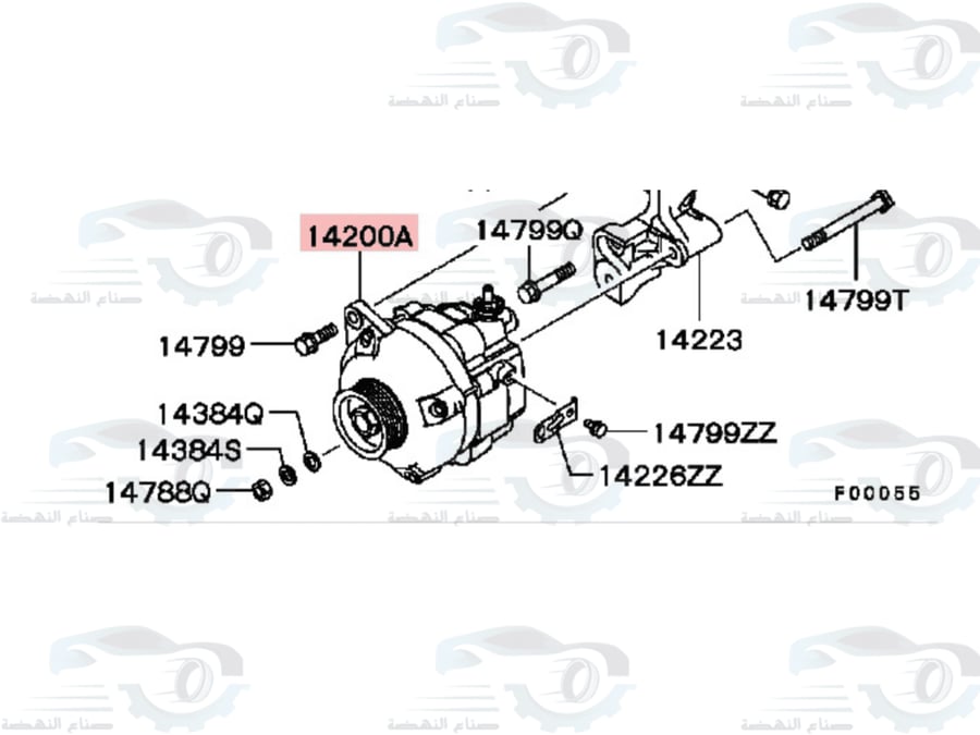 دينمو كهرباء I30 +النترا 2013-2016 مكينة 1600 بديل | 373002B101