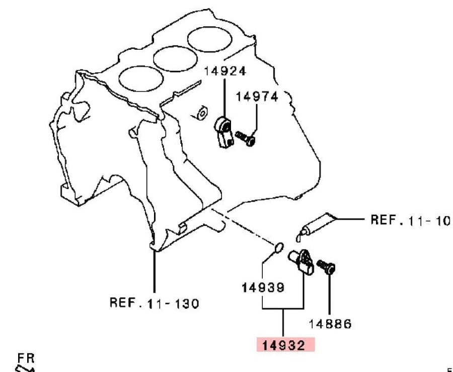 حساس كرنك ميتسوبيشي اتراج بديل MR985041T