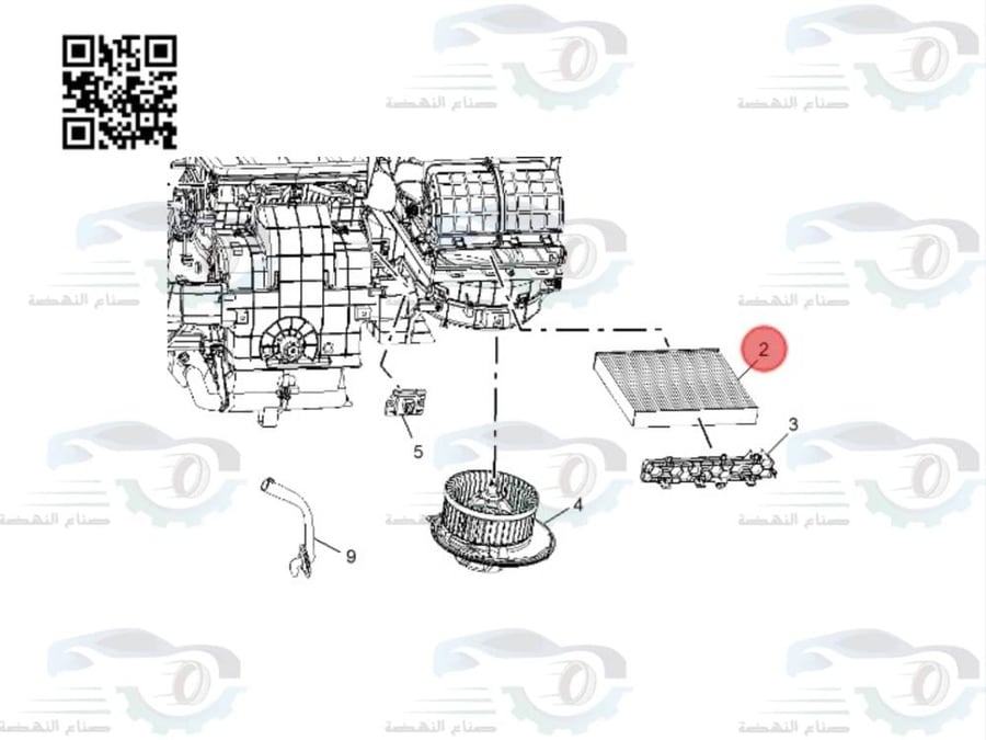 فلتر مكيف MG-5 اصلي | 10502976