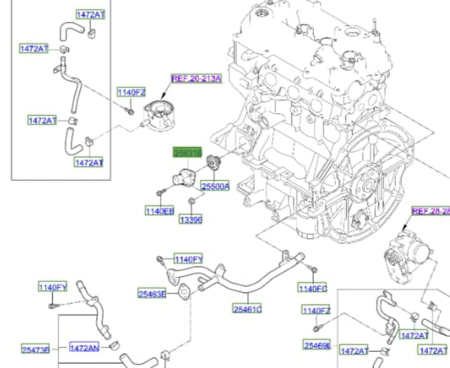 كوع ماء فينو 2020-2024 أصلي 2563104002