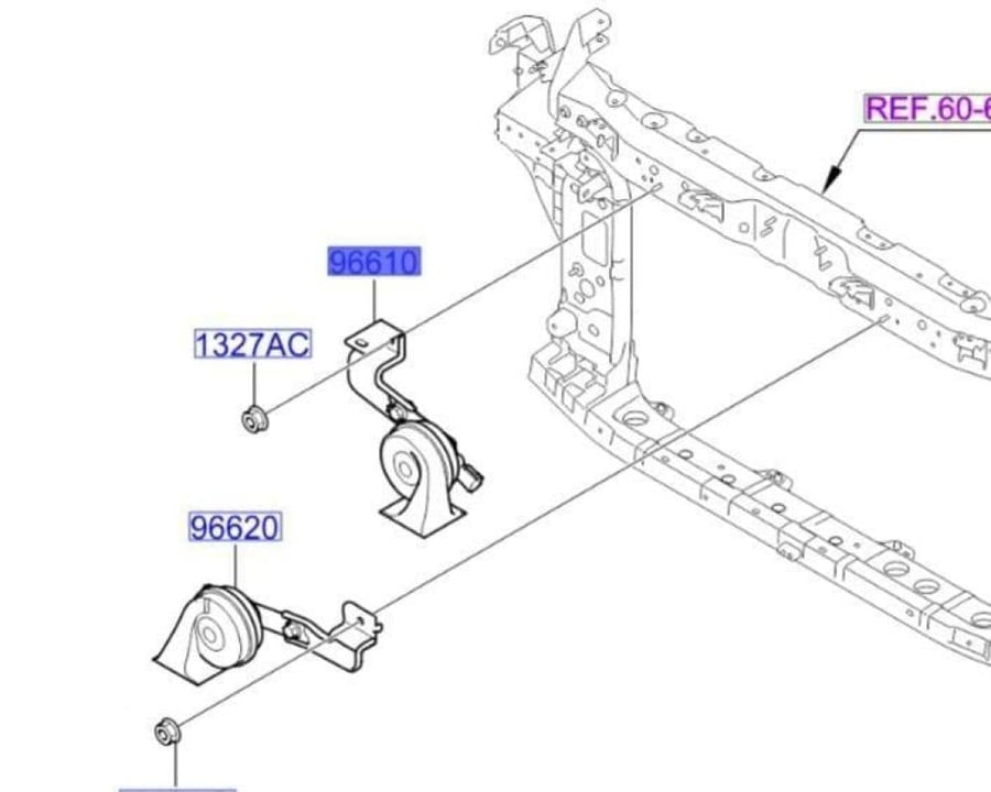 بوري يسار هيونداي سوناتا 2020-2021 اصلي | 96611L1000