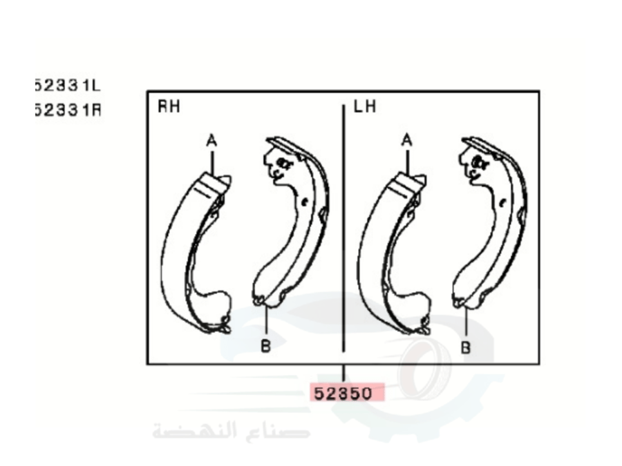 قماش خلفي ميتسوبيشي اكسباندر اصلي | 440A1W120P