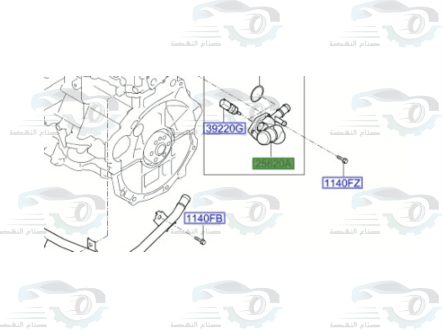 256202B600 Genuine Tucson Water Elbow Base